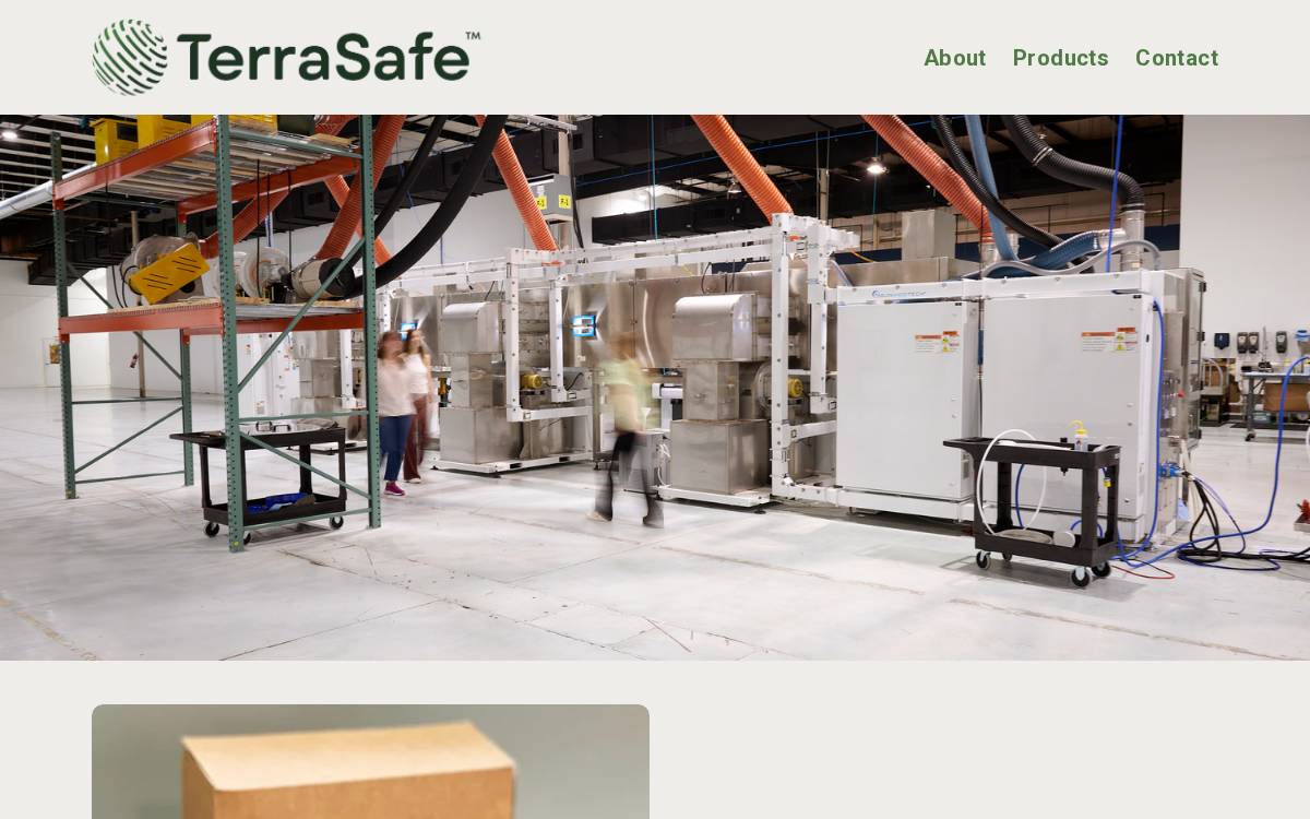 Terrasafe Materials website preview