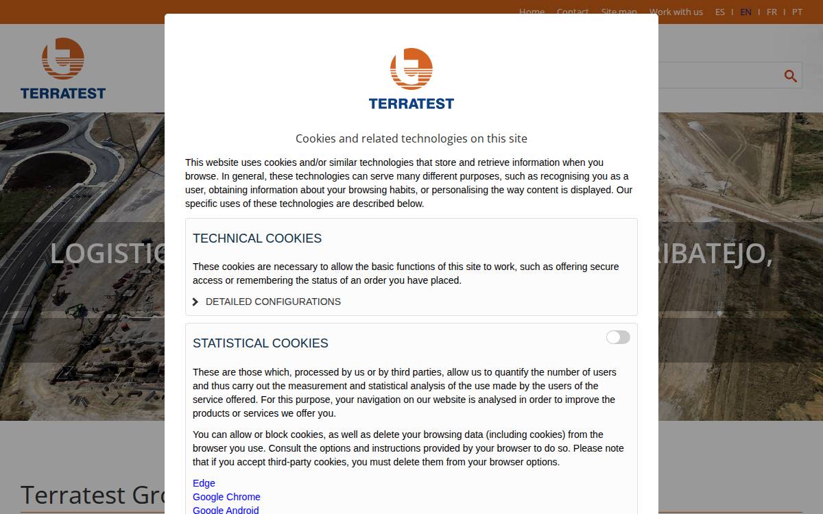 Terratest website preview