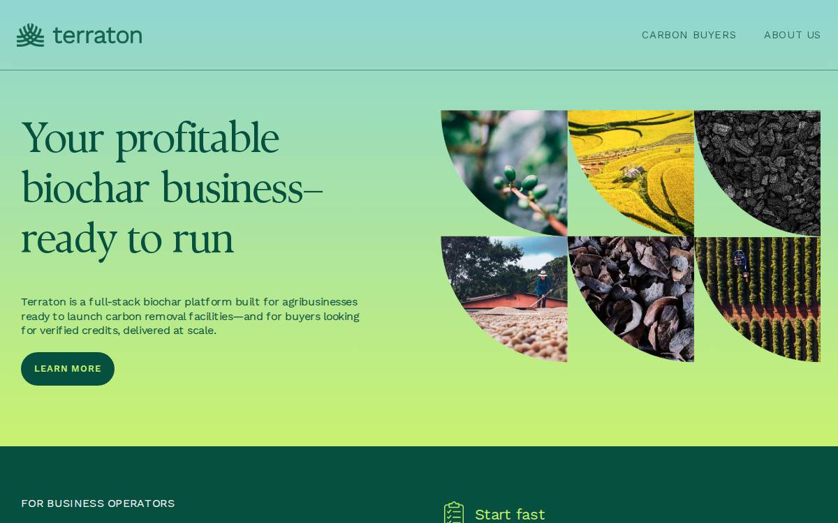 Terraton Industrial website preview