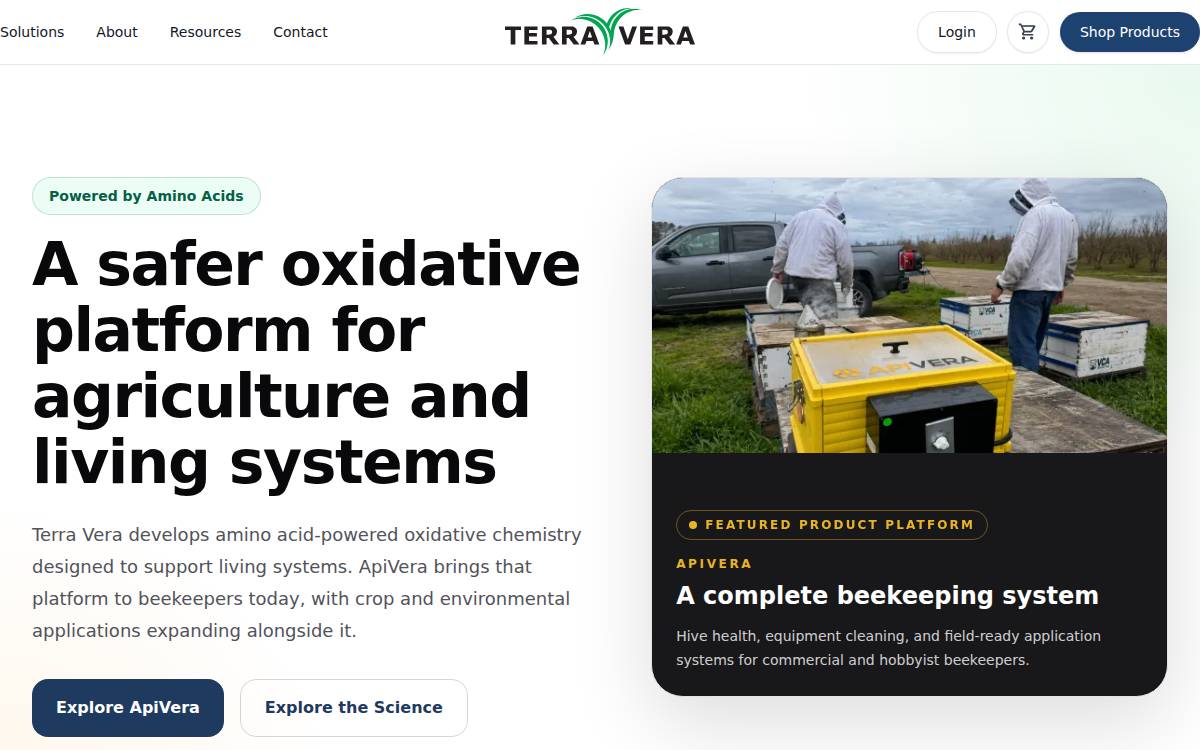Terra Vera website preview