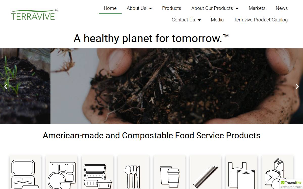 Terravive website preview