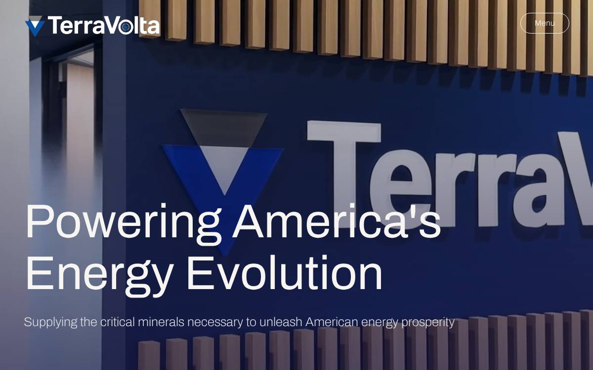 TerraVolta Resources website preview