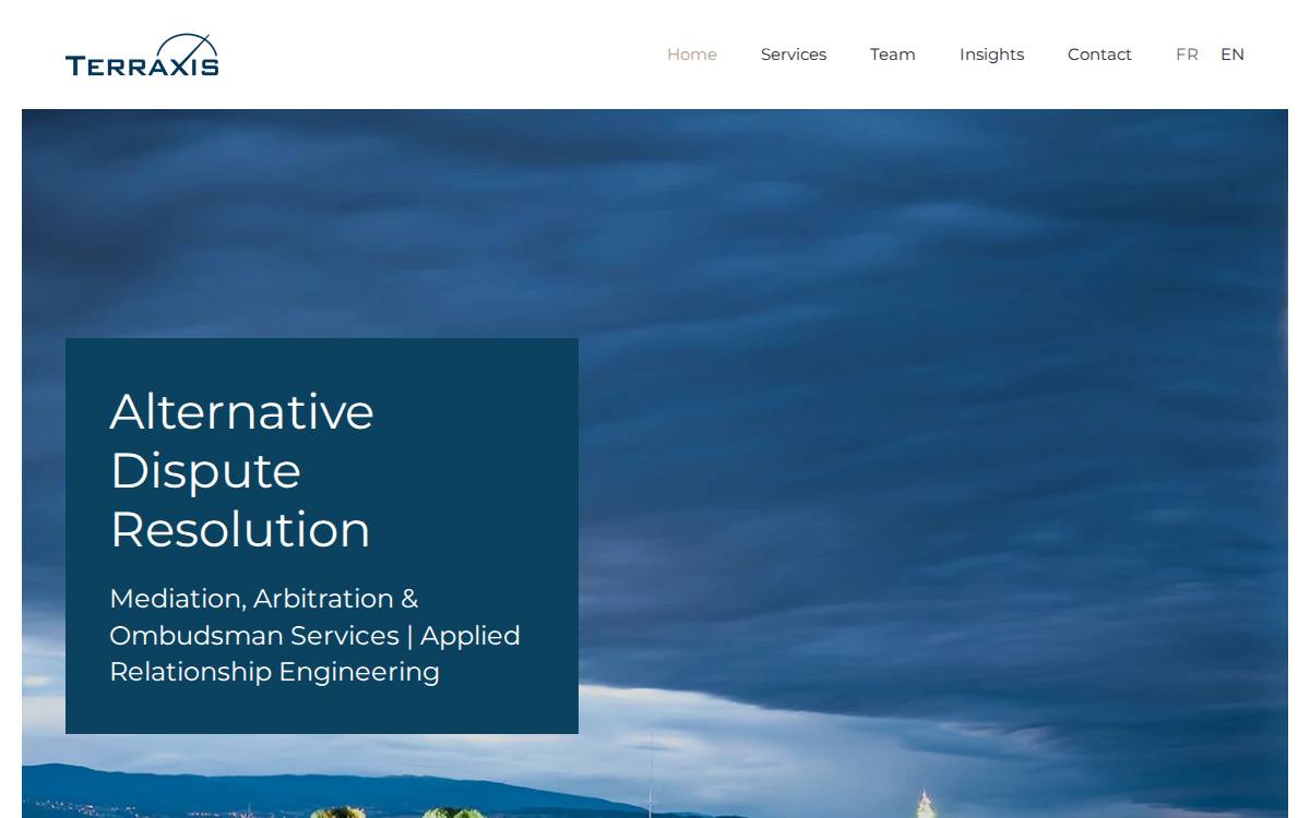 Terraxis SA website preview