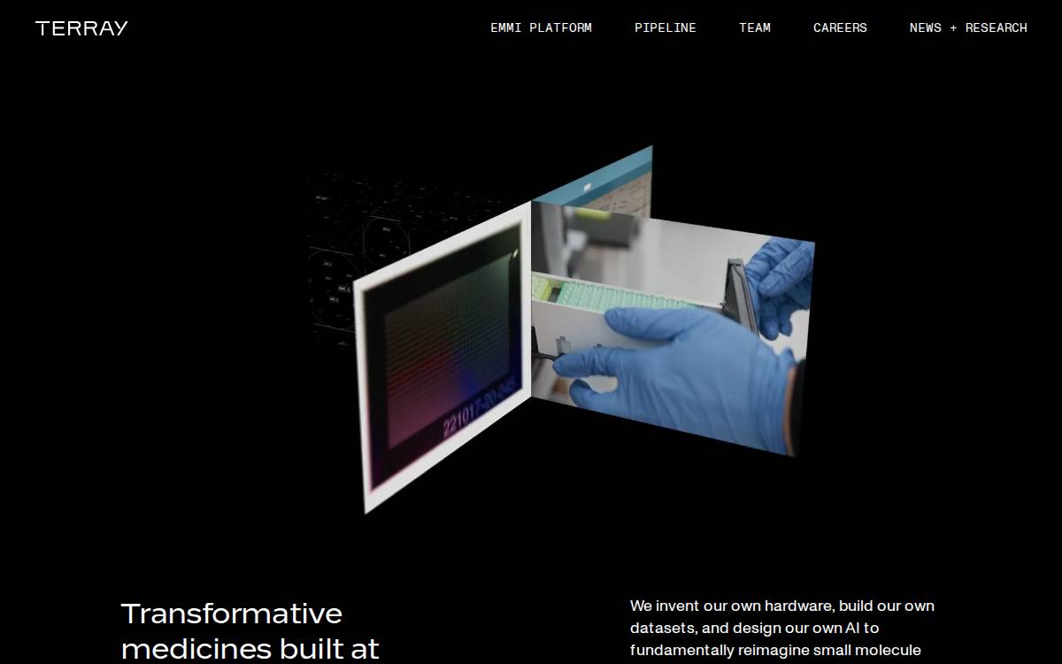 Terray Therapeutics website preview