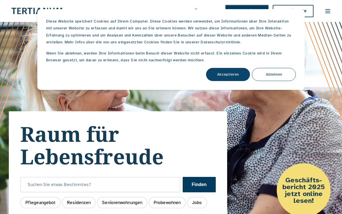 Tertianum website preview