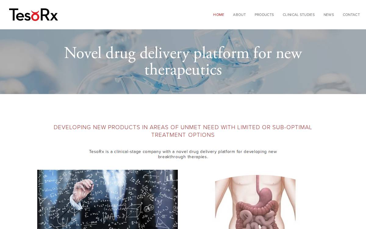 Tesorx website preview