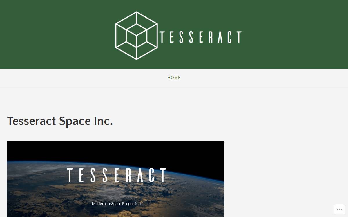 Tesseract website preview