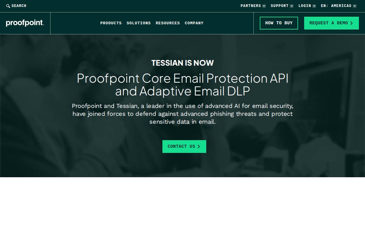 Tessian website preview