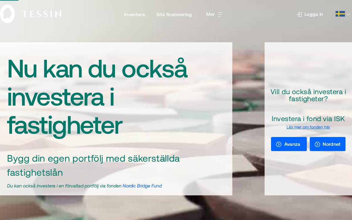 Tessin website preview