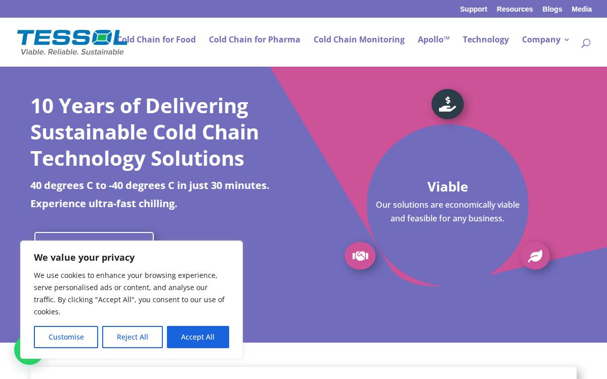 Tessol website preview