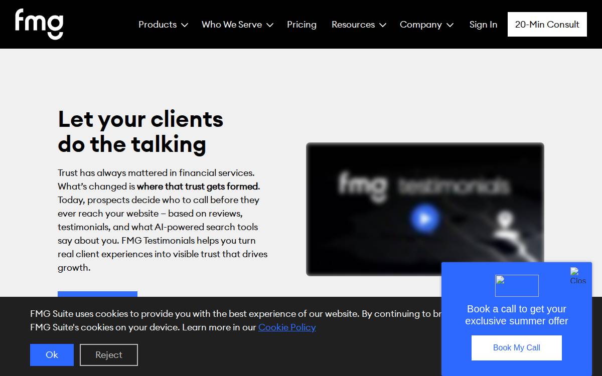 Testimonial IQ website preview