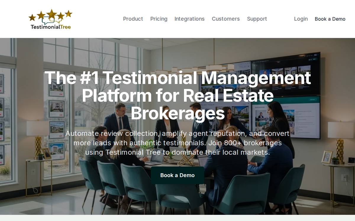 Testimonial Tree website preview