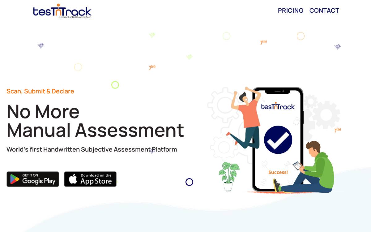 Testntrack website preview