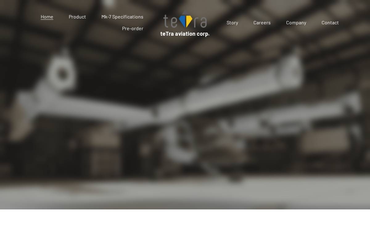 Tetra Aviation website preview