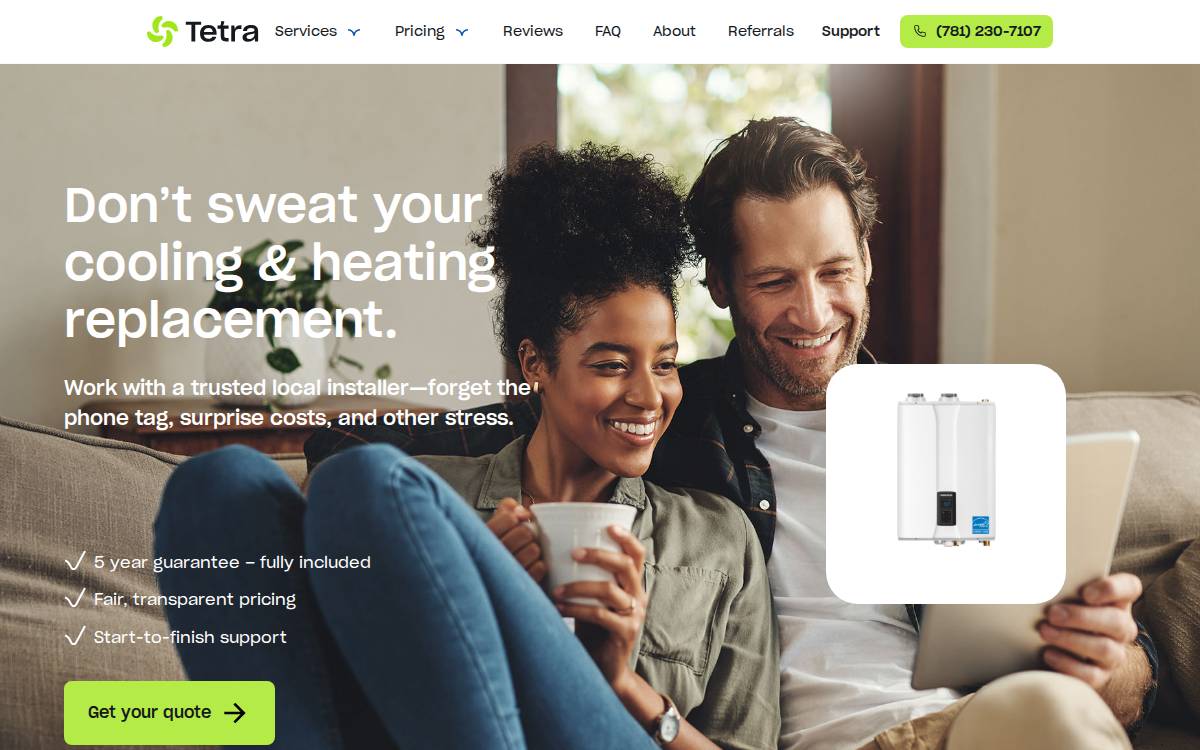 Tetra website preview