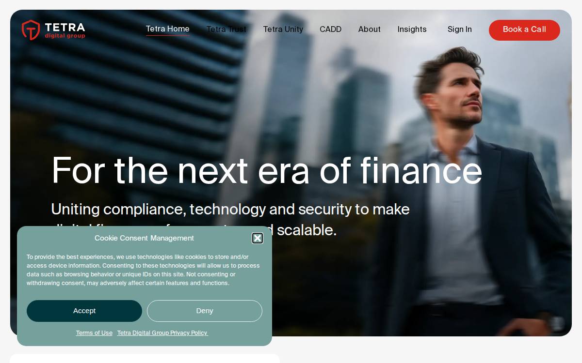 Tetradg website preview
