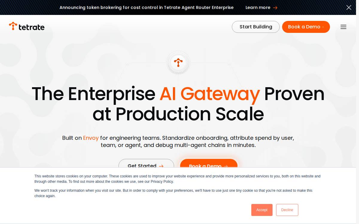 Tetrate website preview