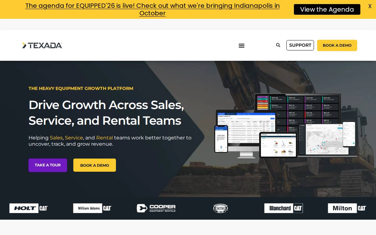 Texada Software website preview