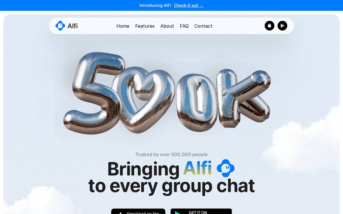 Text.ai website preview