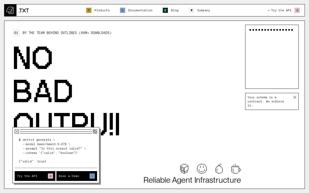 Text Engineering website preview