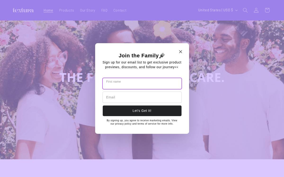 Textura website preview