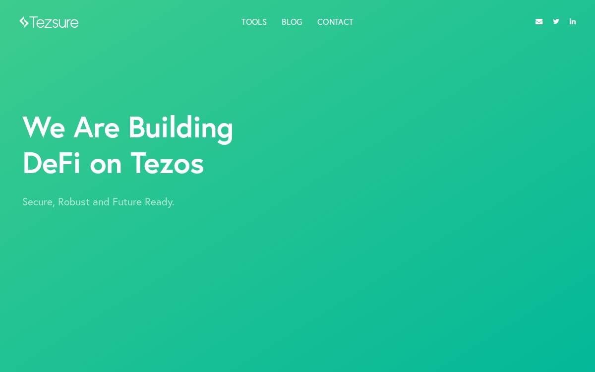 Tezsure website preview