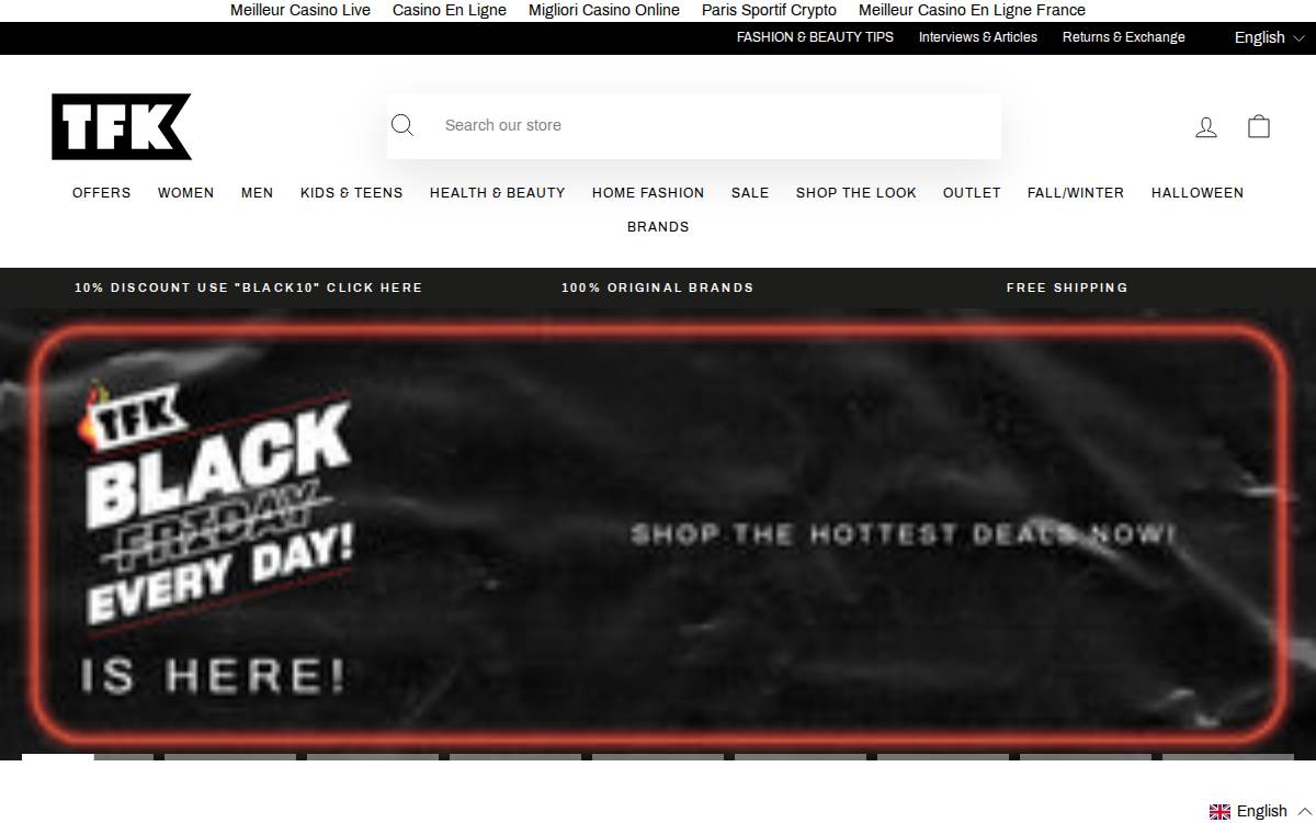 TFK website preview