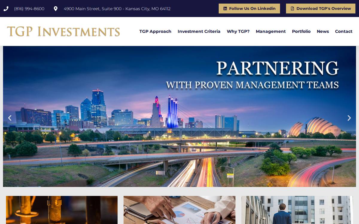 Tgpinvestments website preview