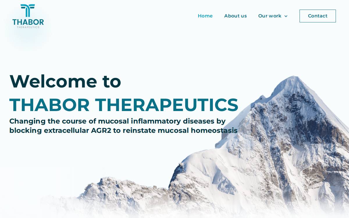 Thabor Therapeutics’s website website preview