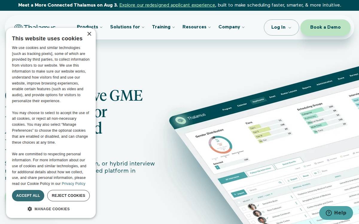 Thalamusgme website preview