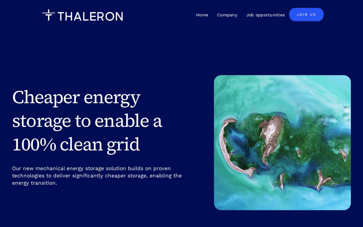 Thaleron website preview