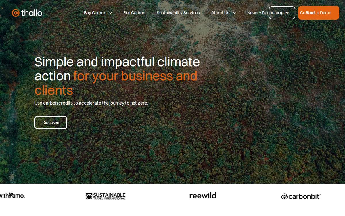 Thallo website preview