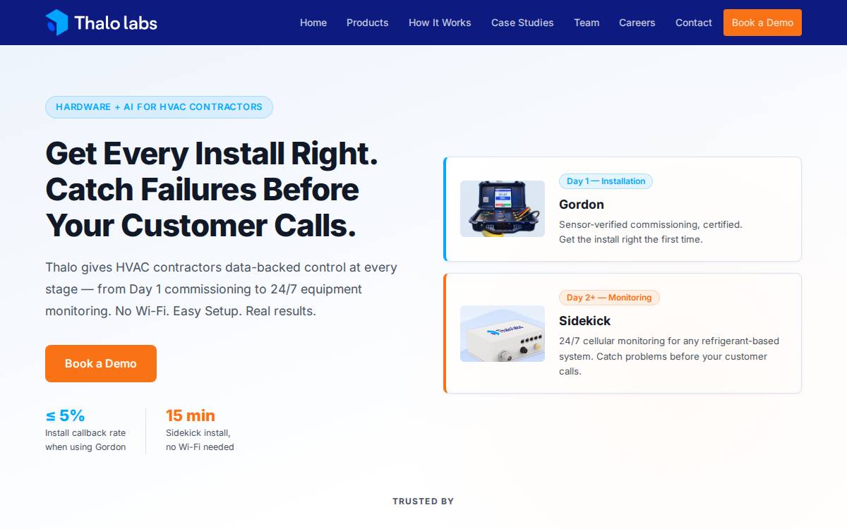Thalo website preview