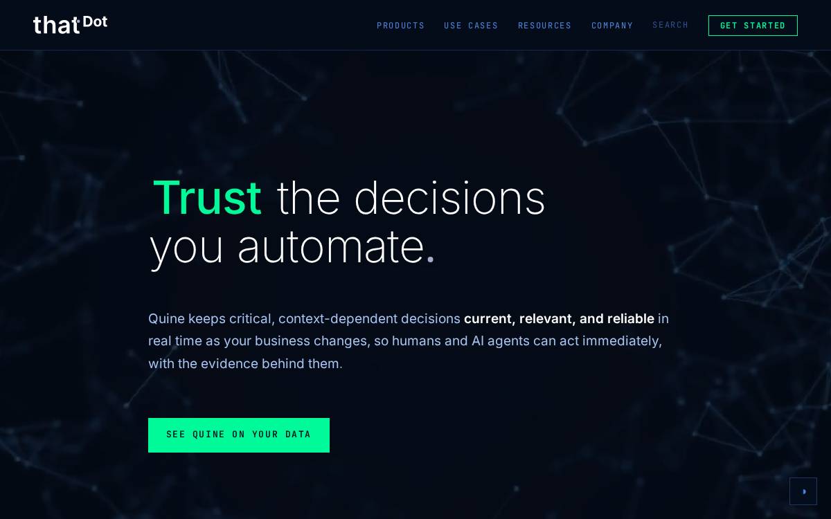 Thatdot website preview