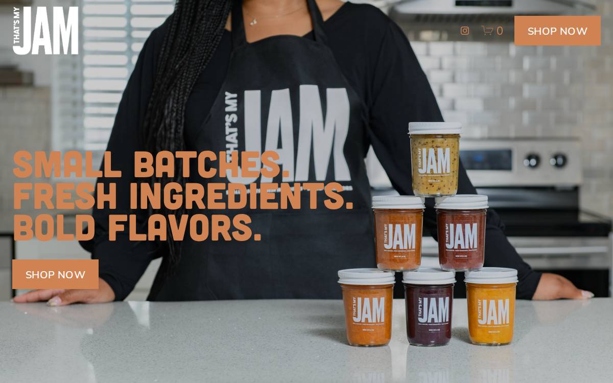 Thatsmyjamcompany website preview