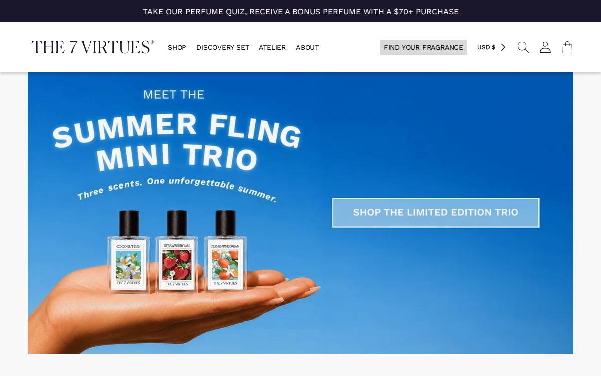 The 7 Virtues Website website preview