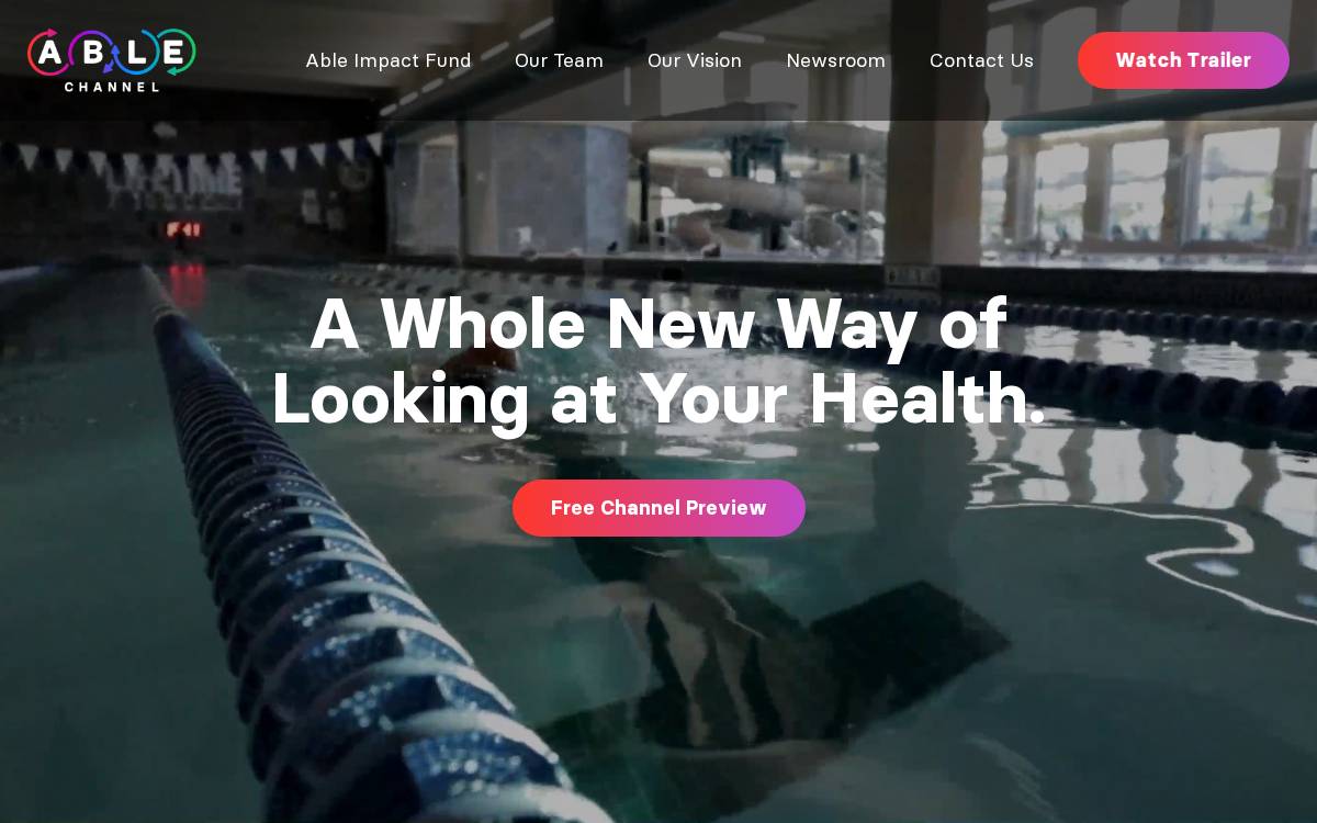The Able Channel website preview