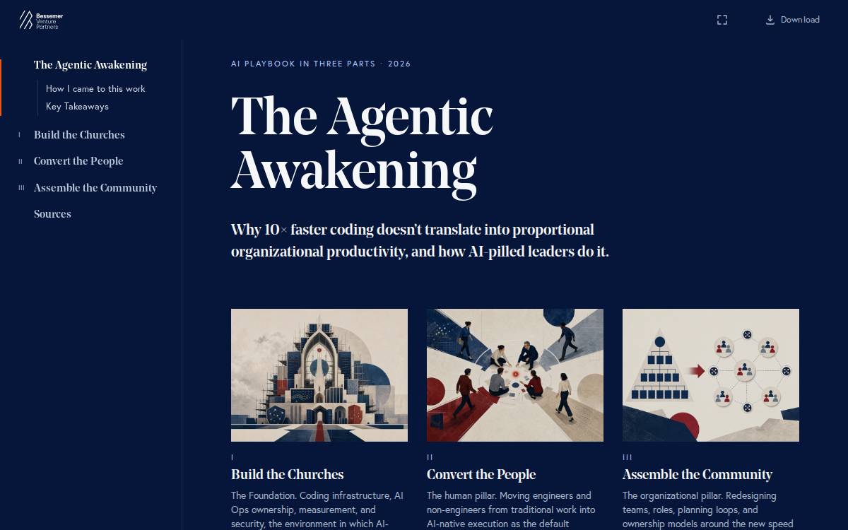 The Agentic Awakening website preview