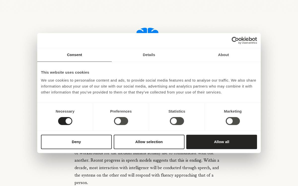 The Agentic Data Co. website preview