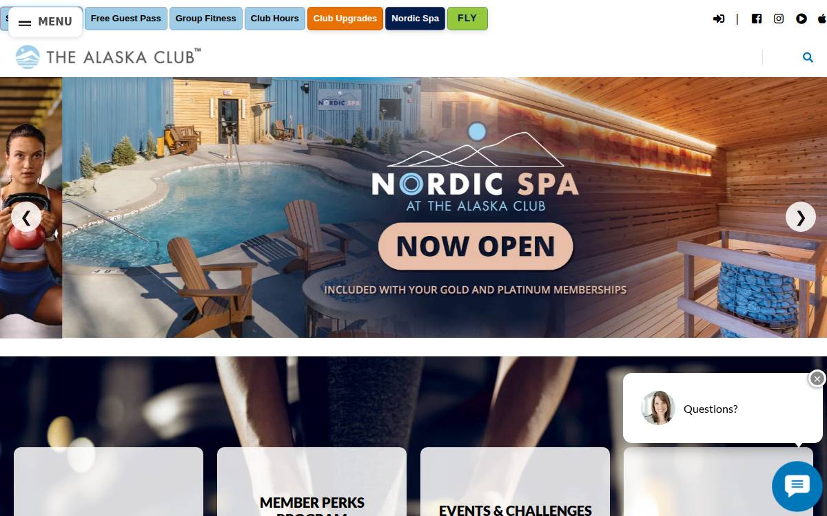 The Alaska Club website preview