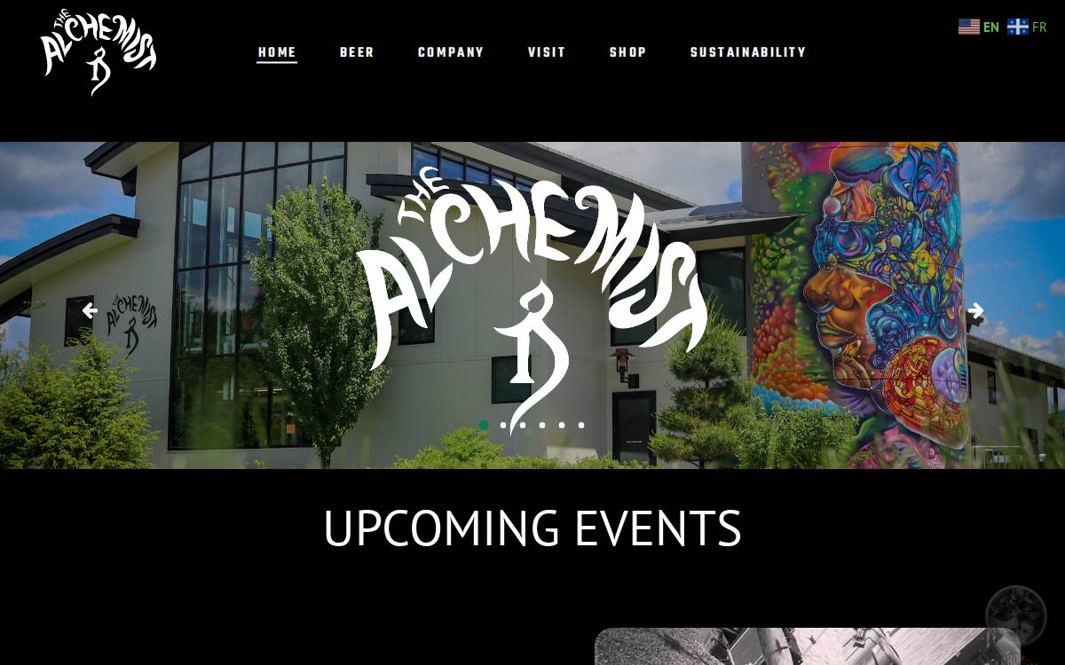The Alchemist website preview