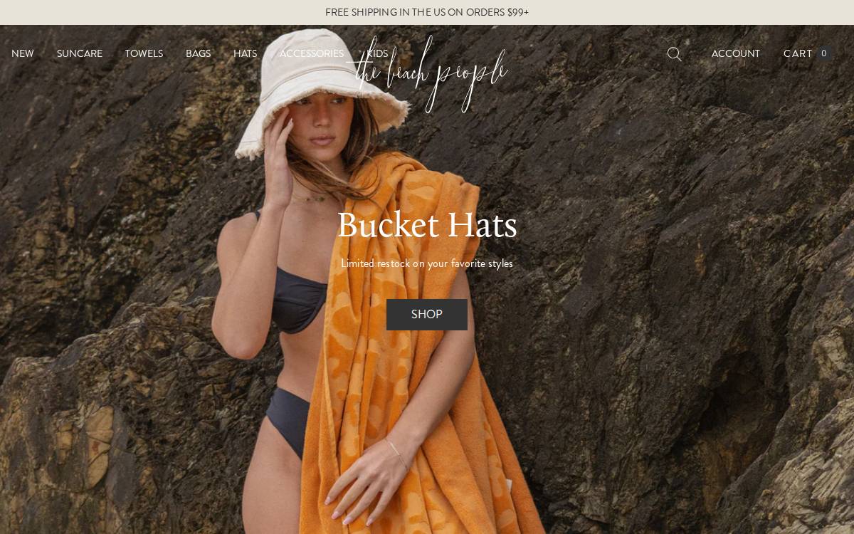 The Beach People website preview