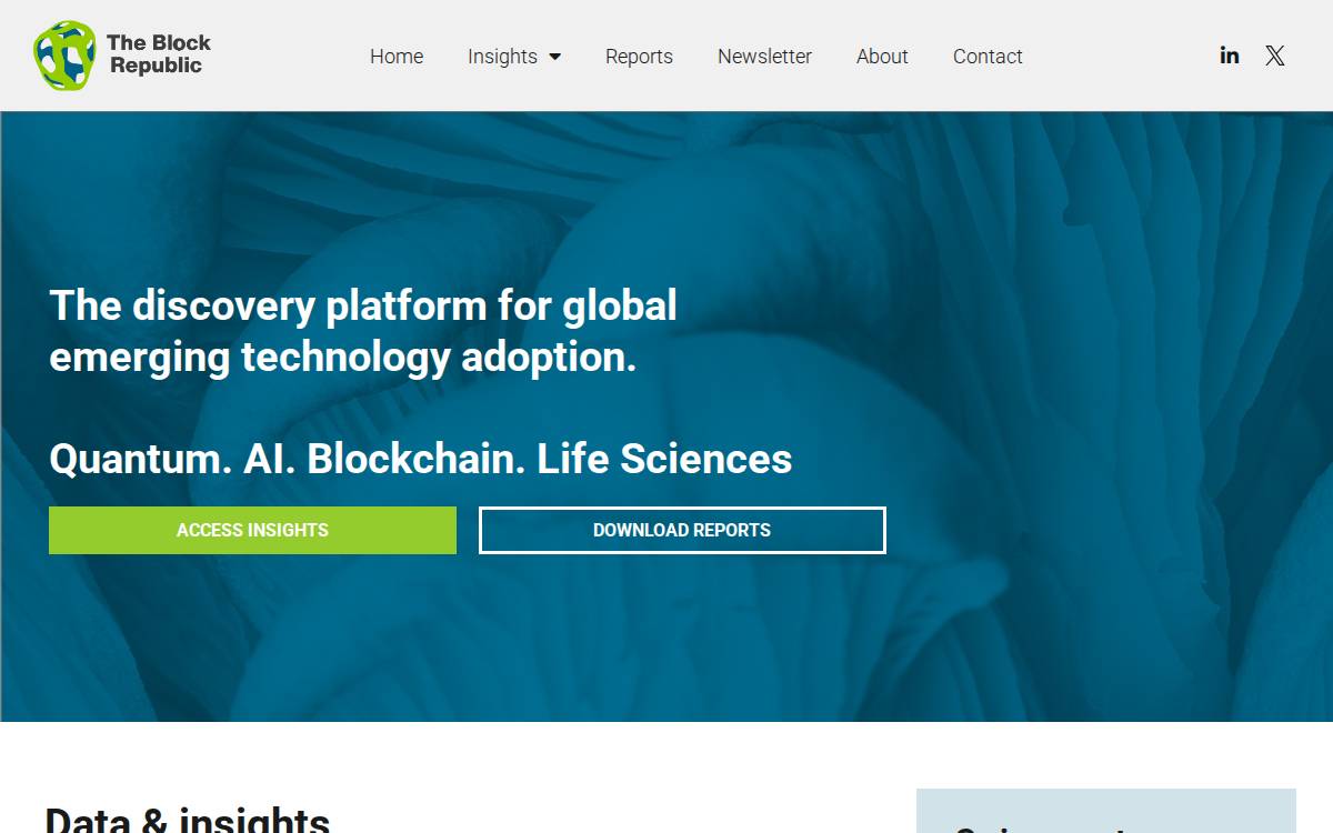 The Block Republic website preview