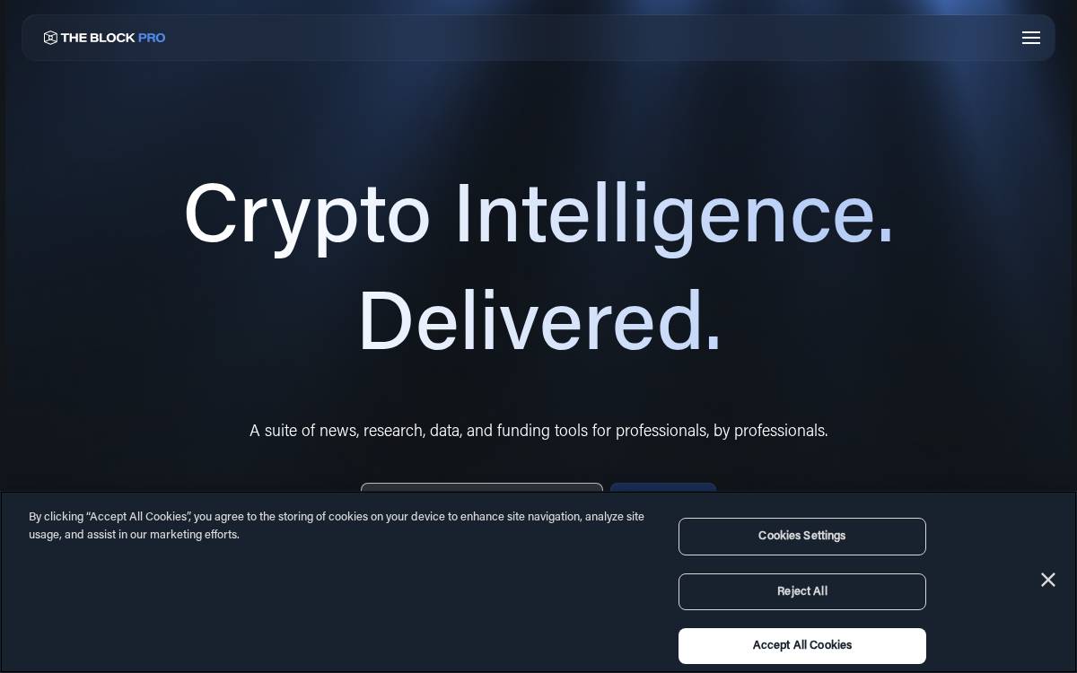 The Block Research website preview