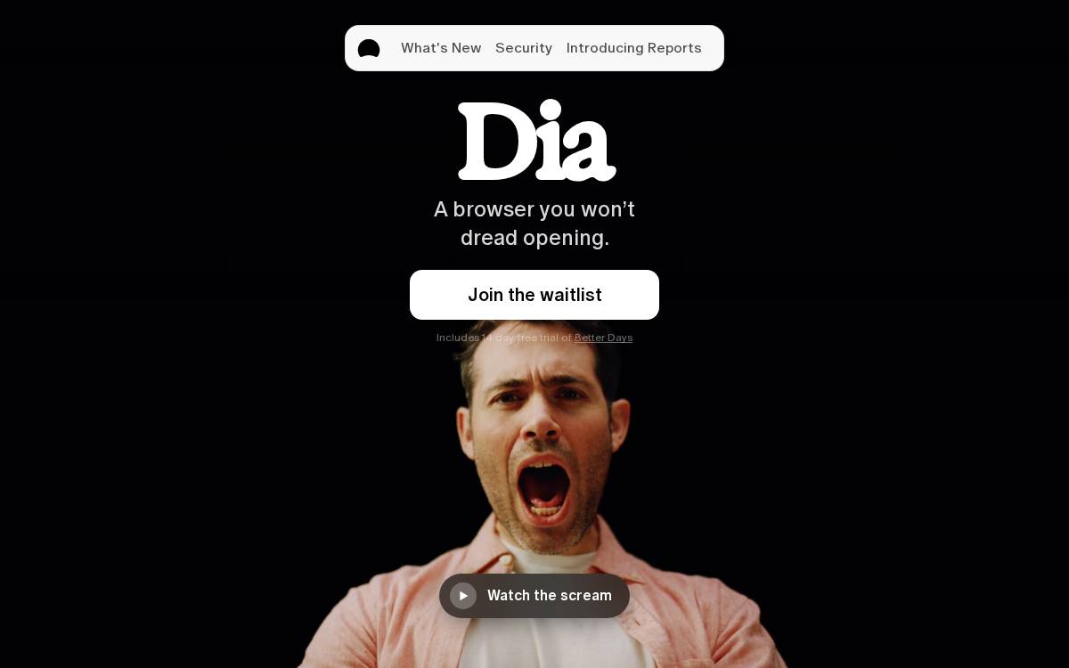The Browser Company website preview