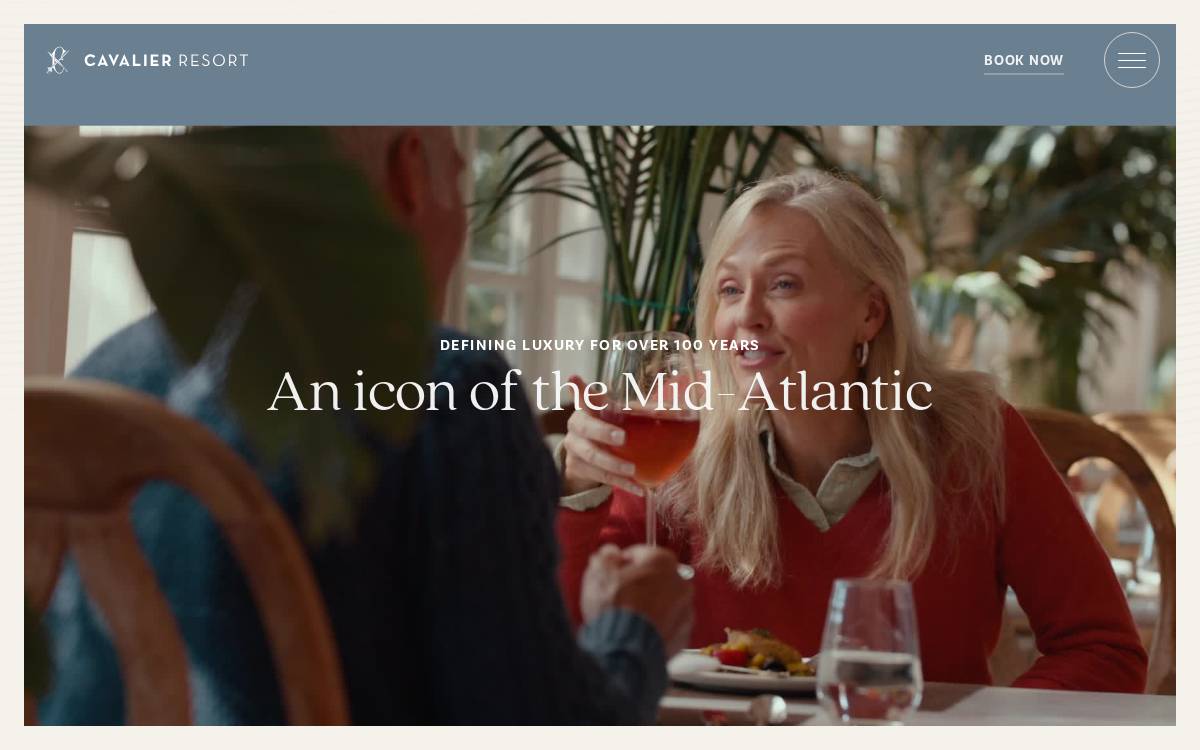The Cavalier Resort website preview