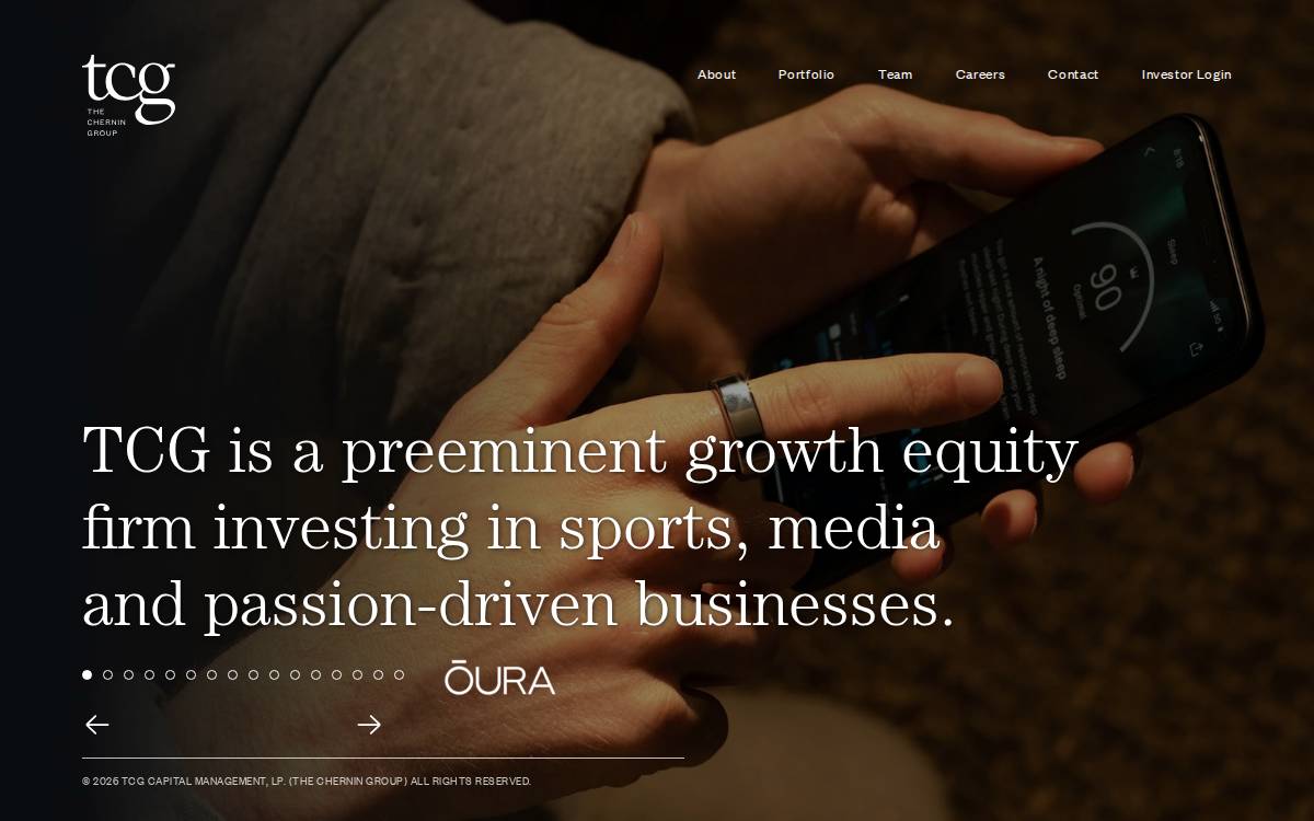 The Chernin Group website preview