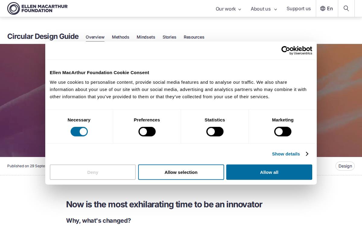 The Circular Design Guide website preview
