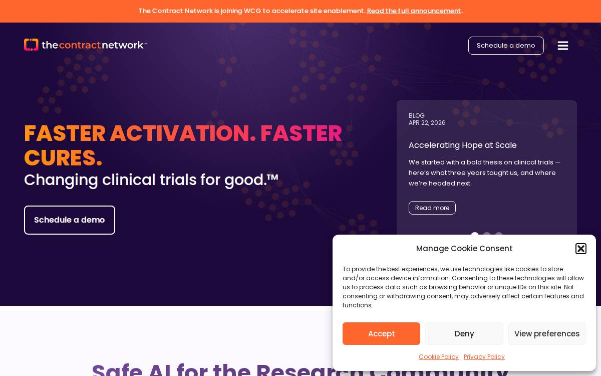 The Contract Network website preview