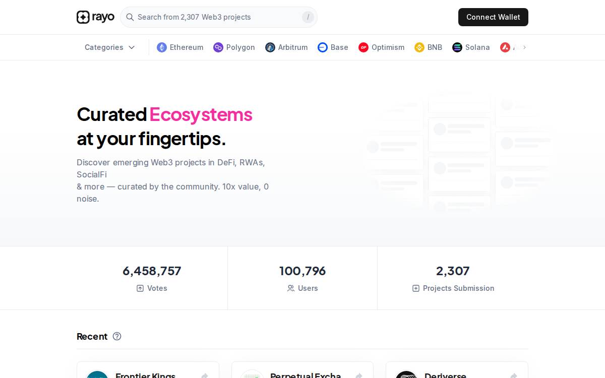 The Dapp List website preview